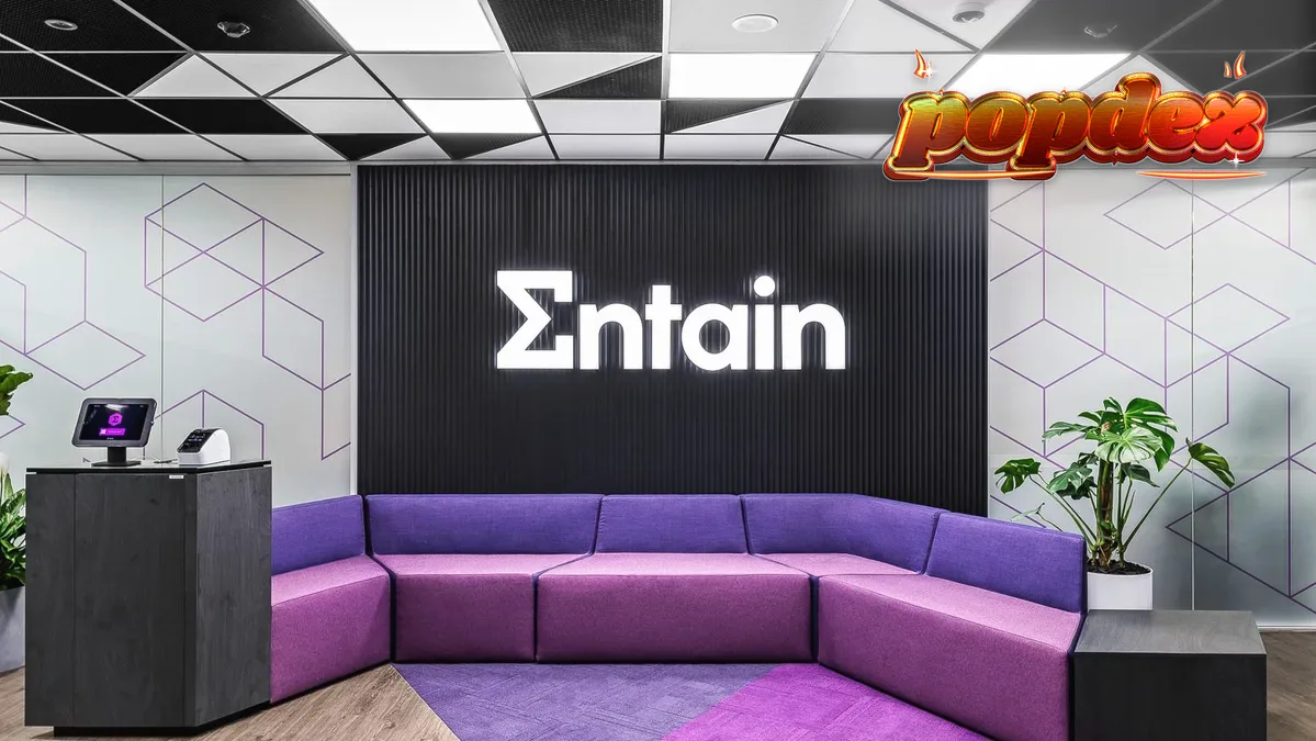 Logotipos do Sports Interaction e PartyCasino em um fundo que representa o mercado de jogos online de Alberta