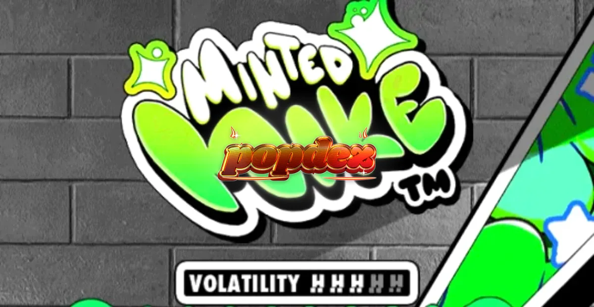 Cena urbana estilizada com elementos de graffiti do jogo Minted Mike